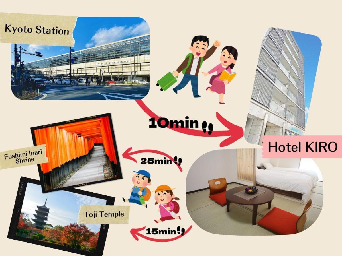 Apartment Hotel Kiro Kyoto Station Bagian luar foto